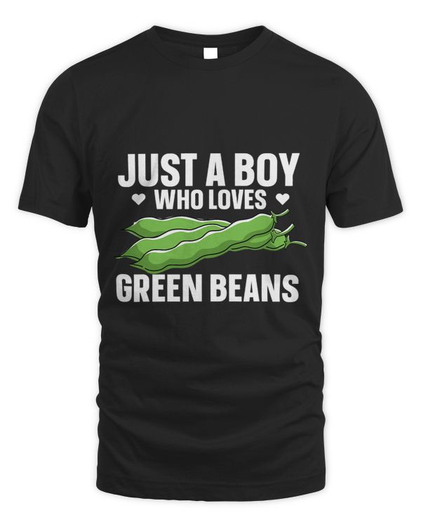 Mens Green Bean Just A Boy Who Loves Green Beans