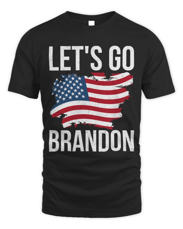 Lets Go Brandon Conservative Anti Liberal american flag