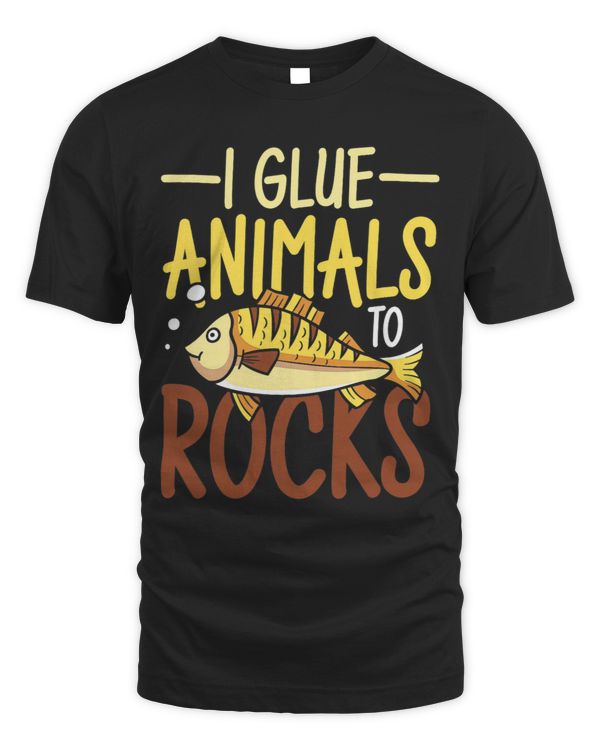 I Glue Animals To Rocks Funny Saltwater Aquarium Fish