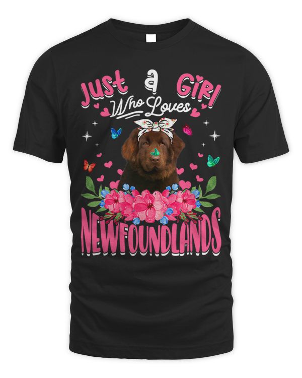 Cute Dog Lover Just A Girl Who Loves Newfoundlands Dog