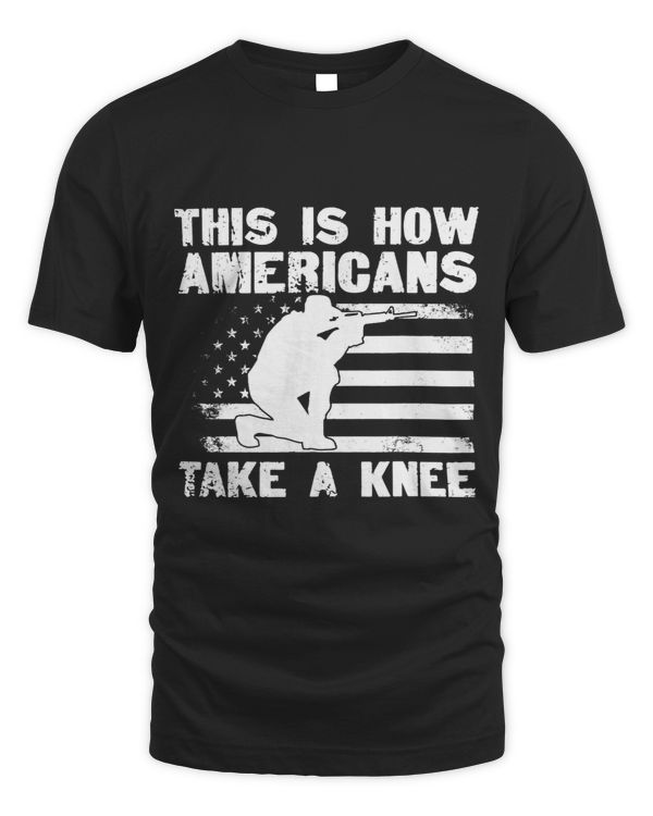 Distressed US Flag This Is How Americans Take A Knee