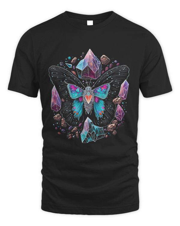 Esoteric Moth Pet Art Crystals Cute Illustration Design 3