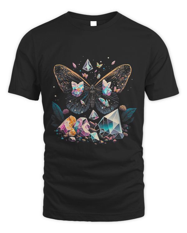 Esoteric Moth Pet Art Crystals Cute Illustration Design