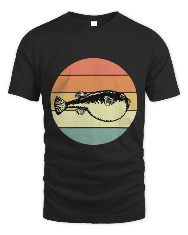 Retro Pufferfish Apparel Puffer Fish Love Blowfish