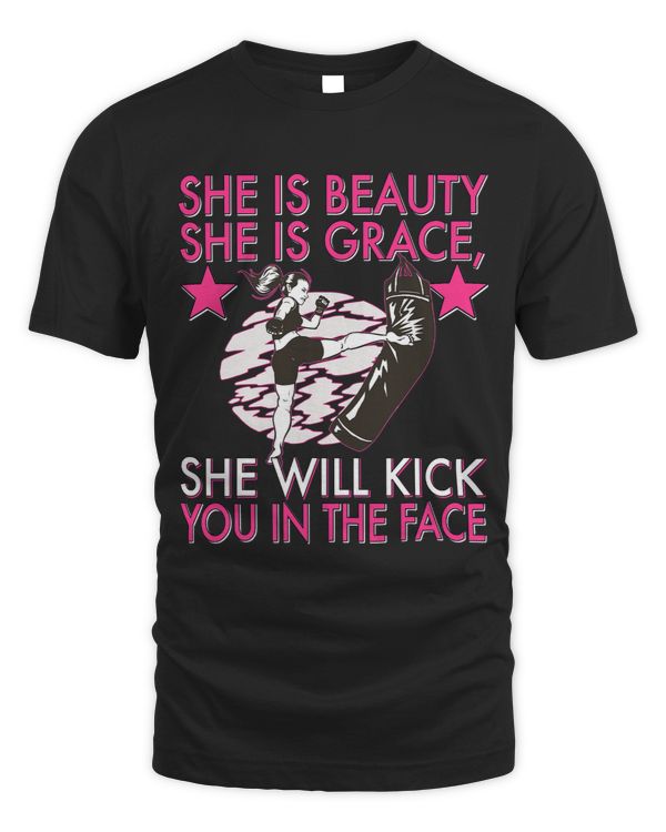 Mixed Martial Arts Karate Girl Women MMA Kick Box