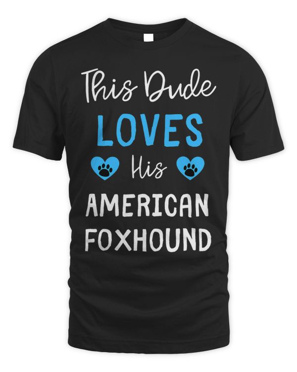 This Dude Loves His American Foxhound