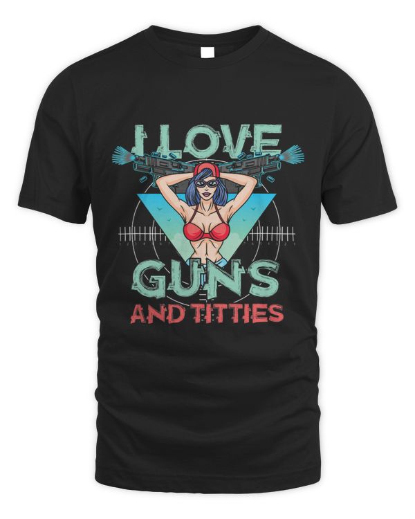 I Love Weapon Revolver Firearm Pistol Rifle Gift