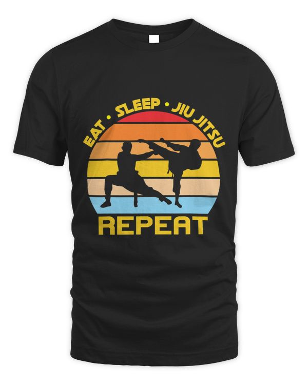 Funny Jiu Jitsu Eat Sleep Repreat Martial Arts 9