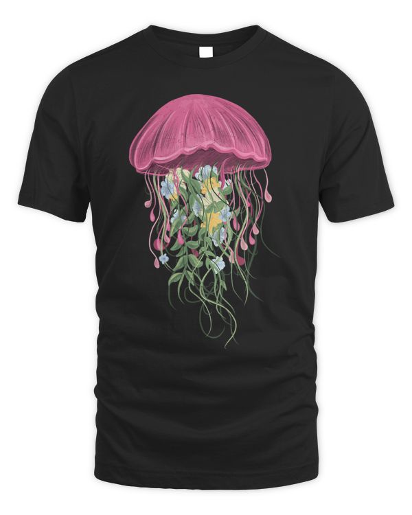 Jellyfish Floral Hawaiian Ocean Animal Scuba Diving Gift