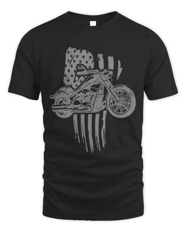 US Motorcycle American Flag 4th of July Fathers Day Riders