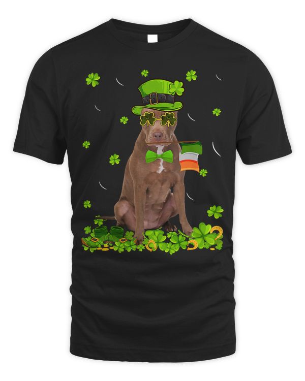 Funny Bully St Patricks Day Pitbull Dog Cute Shamrock 58 Pitbull Dog