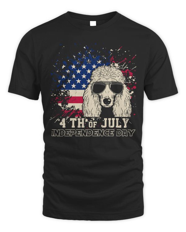 Poodles Standard Poodle Dog 4th of July Independence Day 126 Poodle dog