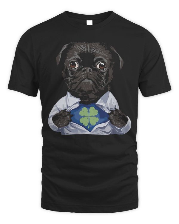 Pug Lover Irish Clover St Patrick Day Dog Lover 275 Pugs Dog