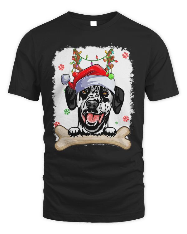 Funny Dalmatian Christmas Decorations Santa Hat Tree Light 158 Dog Dog Lover Dalmatians Dog