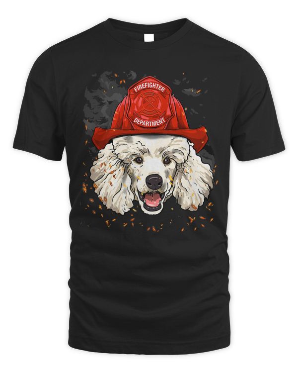 Poodles Firefighter Poodle Dog Lover 135 Poodle dog