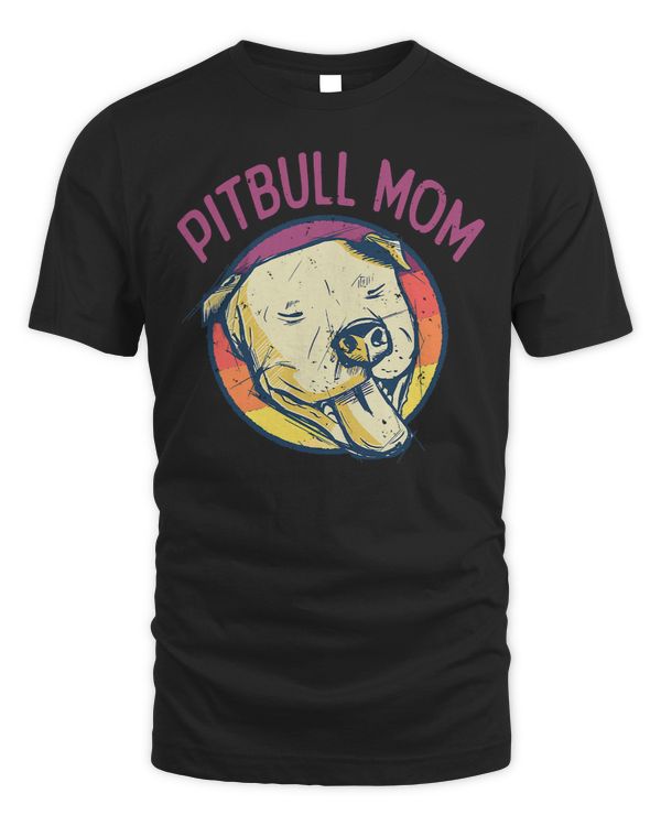 Bully Lover Dog Retro Pitbull Mom Dog Lover Pet Mother Mama 85 Pitbull Dog