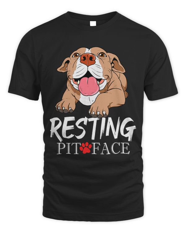 Bully Gift Pit Bull Terrier Resting Pit Face 247 Pitbull Dog