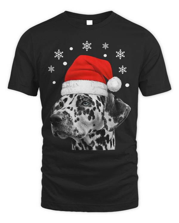 Dalmatian Christmas Dog Wearing Santa Hat 149 Dog Dog Lover Dalmatians Dog