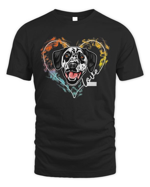 Funny Dalmatian Dalmatian Colorful Heart Dalmatian Lover 147 Dalmatian Lover Dalmatians Dog