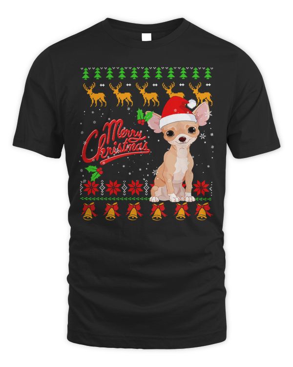 Chihuahuas Merry Christmas Lighting Ugly Chihuahua Christmas 394 Chihuahua Dog