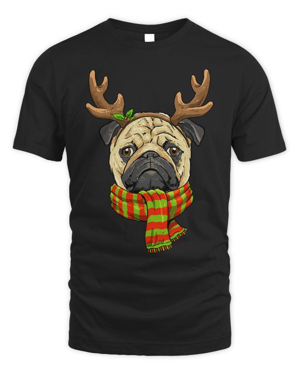 Pug Lover Christmas Santa Clause Reindeer Xmas Dog Pug Lover294 Pugs Dog