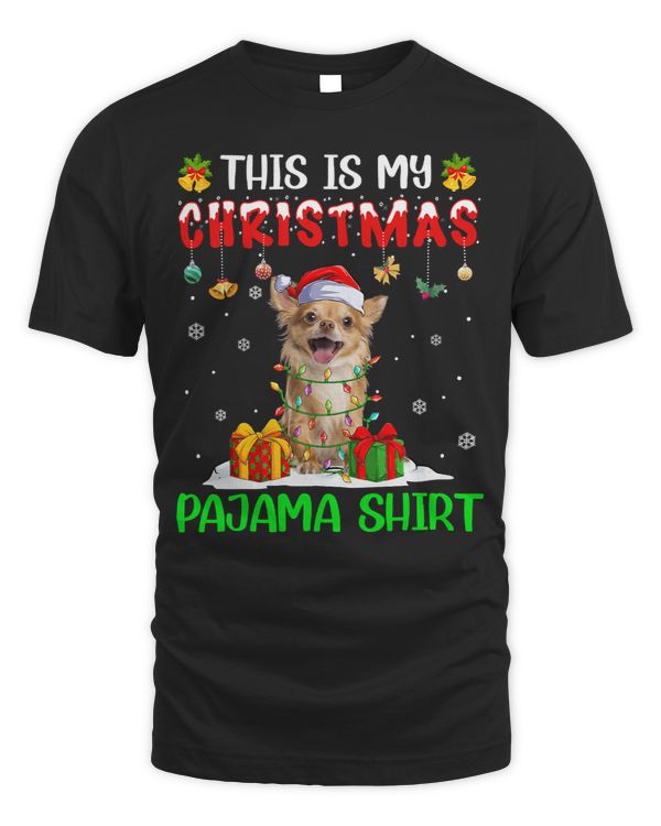 Chihuahuas This Is My Christmas Pajama Santa Hat Chihuahua Xmas 392 Chihuahua Dog