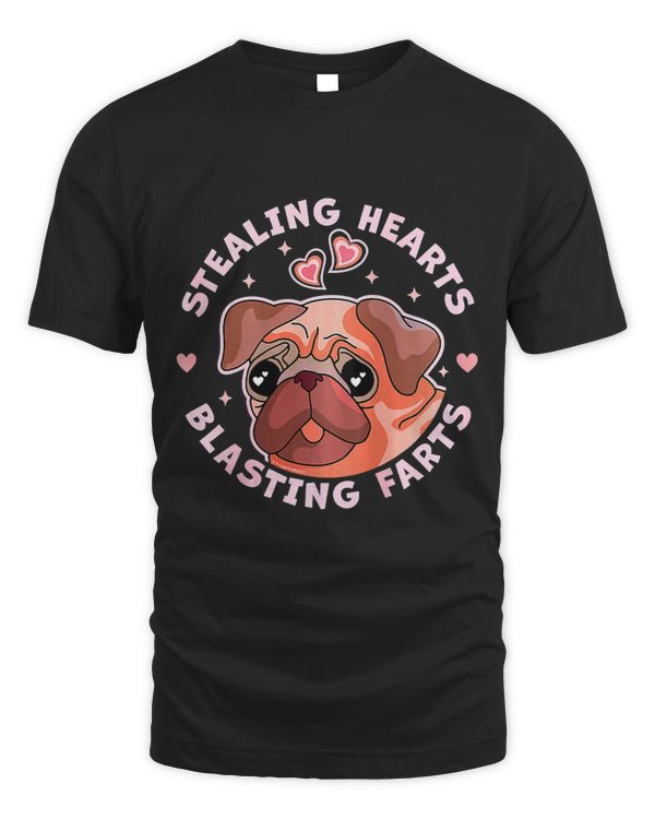 Pug Lover Stealing Hearts And Blasting Farts Dog Pug Valentine s Day Pugs Dog