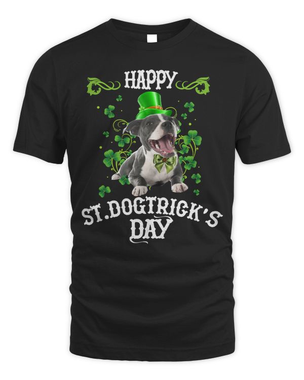 Bully Dog St Dogtrick’s Day Leprechaun Pitbull Shamrock Funny Patricks 279 Pitbull Dog