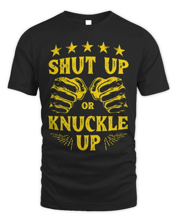 Boxer Shut up or knuckle up fist golden bareknuckle boxer Boxers Dog