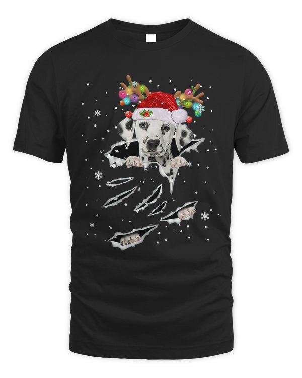 Dalmatian Christmas Reindeer Hat Santa Christmas Pajama 331 Dalmatians Dog