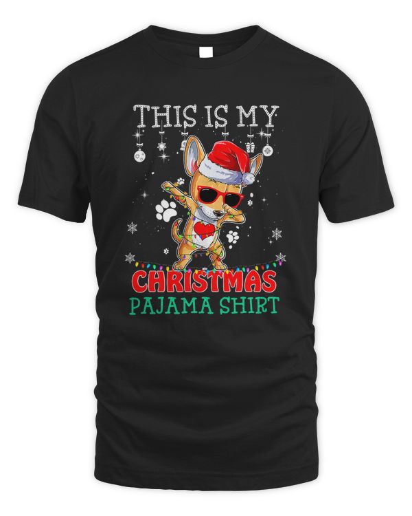 Chihuahuas This Is My Christmas Pajama Chihuahua Dabbing Dog Xmas Tree 141 Chihuahua Dog