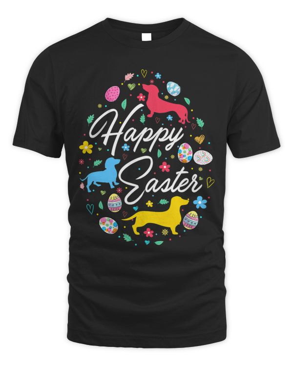 Wiener Happy Easter Cute Easter Eggs Shape Collection Dachshund Dachshund Doxie Dog