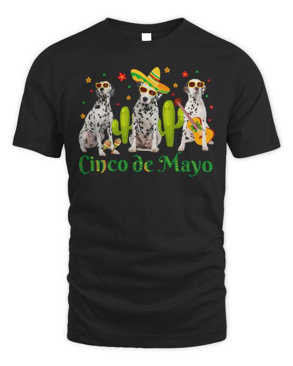 Funny Dalmatian Three Dalmatian Cinco De Mayo Mexican Sombrero Hat Mens 72 Dalmatian Lover Dalmatians Dog