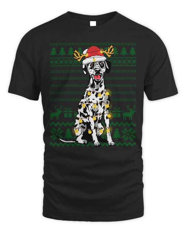Dalmatian Christmas Lights Xmas Matching Family Dog Lover 226 Dog Lover Dalmatians Dog