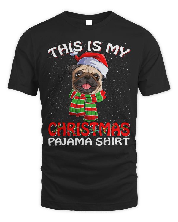 Pug Lover This Is My Christmas Pajama Hat Santa 144 Pugs Dog