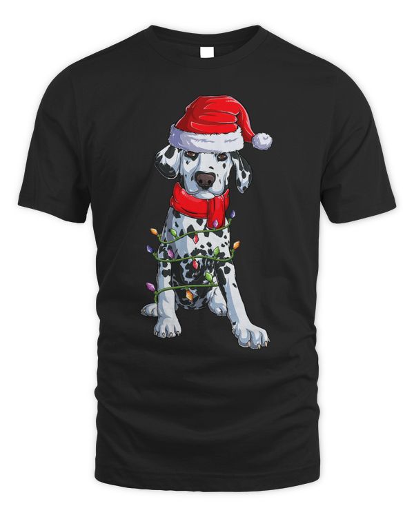 Funny Dalmatian Santa Claus Apparel Christmas Boys Girls 147 Dog Lover Dalmatians Dog