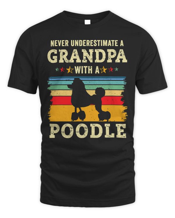Funny Poodles Grandpa Humor Grandfather Pet Owner Joke 99 Poodle dog