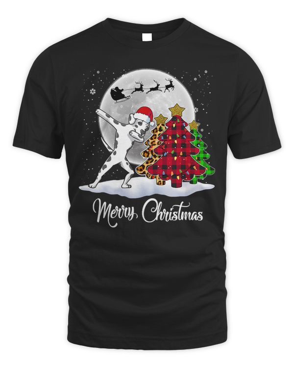 Dabbing Dalmatian Santa Hat Funny Christmas Tree Xmas 237 Dog Lover Dalmatians Dog