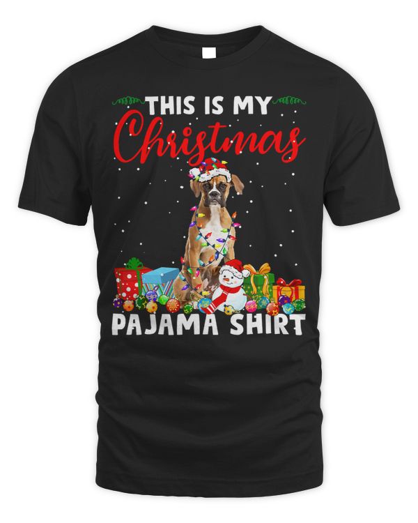 Boxer Xmas This Is My Christmas Boxer Pajama 283 Boxers Dog