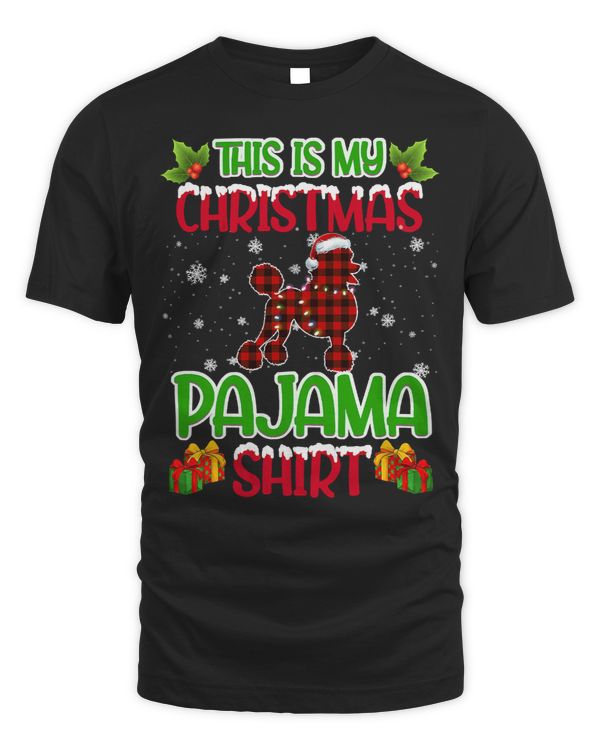 Poodles Xmas Matching Christmas 158 Poodle dog