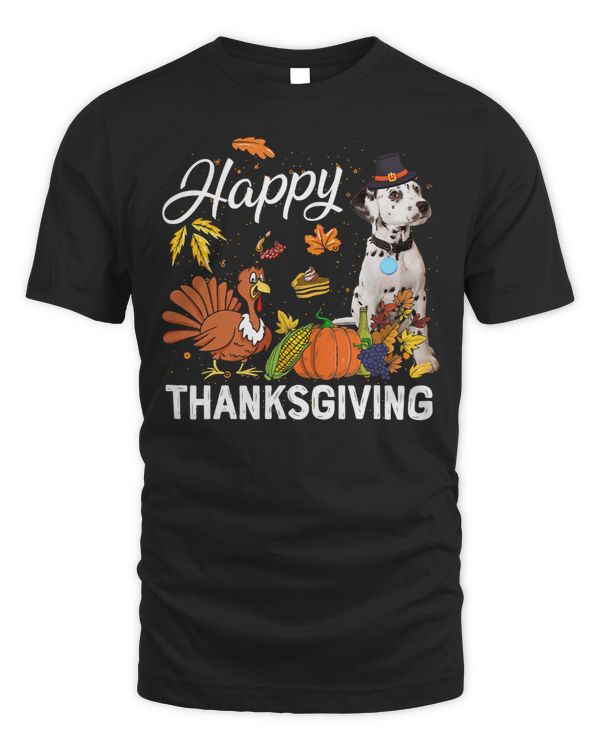 Dalmatian Happy Thanksgiving Cute Dalmatian Turkey Pumpkin Fall 273 Dog Lover Dalmatians Dog
