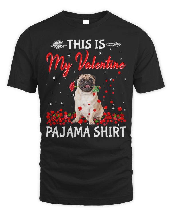 Pug Lover This Is My Valentines Hearts Puppy Lover 220 Pugs Dog