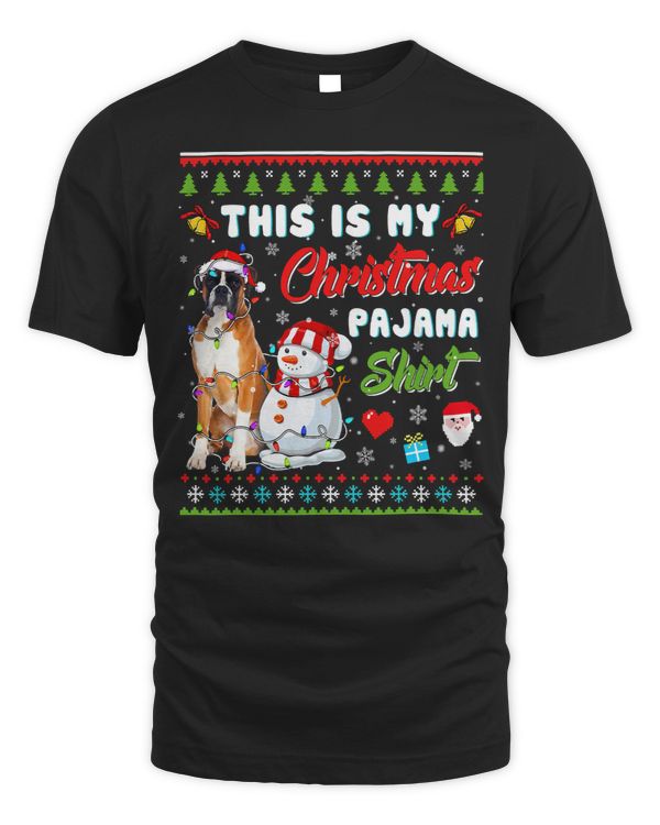 Boxer Xmas Boxer This Is My Christmas Pajama 94 Boxers Dog