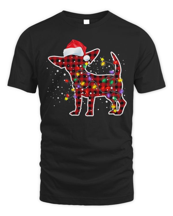 Chihuahuas Red Plaid Buffalo Chihuahua Dog Christmas Pajamas Family 394 Chihuahua Dog