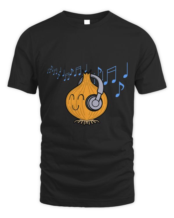 Onion Listening Music Notes Musician Hobby Chef