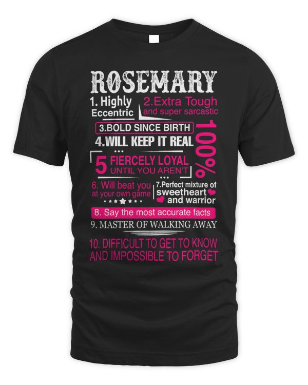 Ten Facts About Women Name Is Rosemary Gift First Name