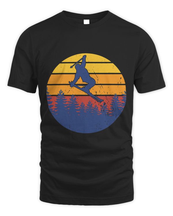 Freestyle Ski Skiers Sports Retro