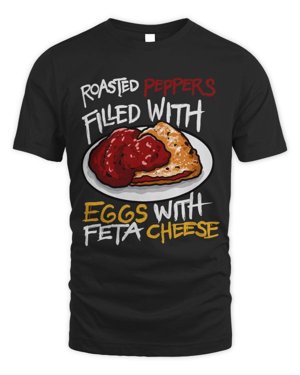 Roasted Peppers Filled Eggs Feta Cheese Balkan Cuisine