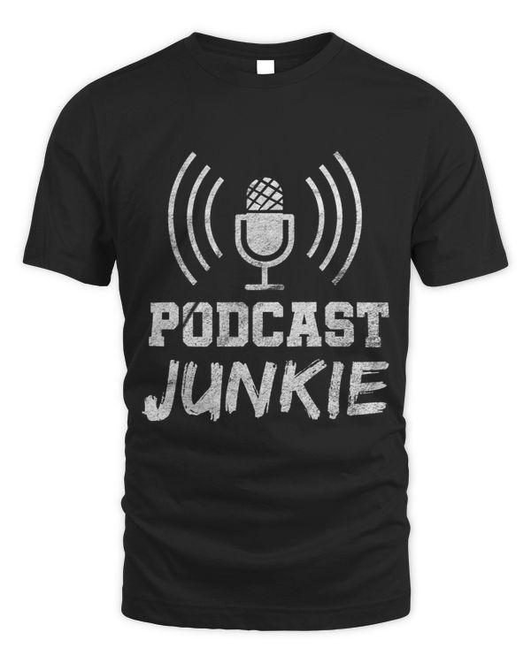 Podcast Junkie Microphone Podcasting Blogger Gift