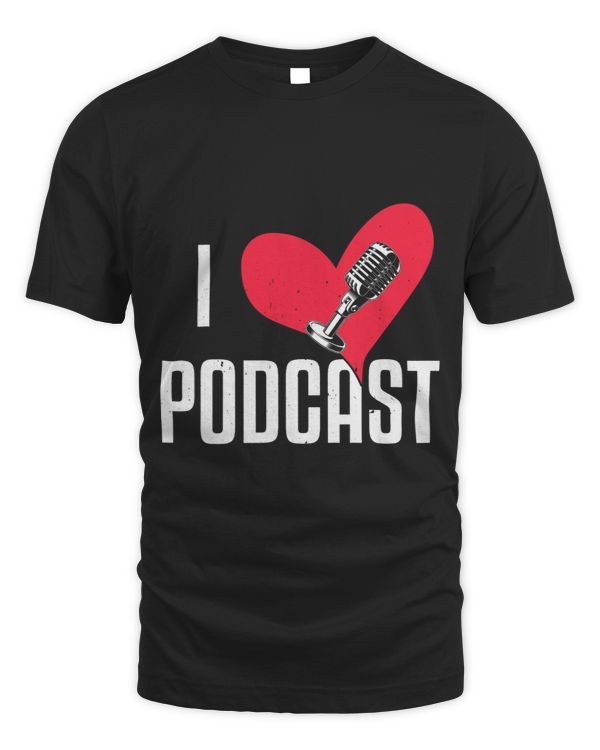 Podcasting Radio Streaming Vintage I Love Podcast 1